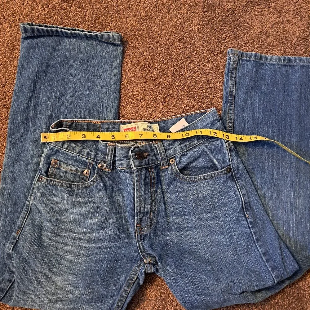 Levi's Youth 505 Regular fit Denim Blue Jeans - Picture 4 of 7